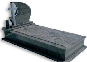 Klasszik fedlapos síremlék keresztes emlékkel